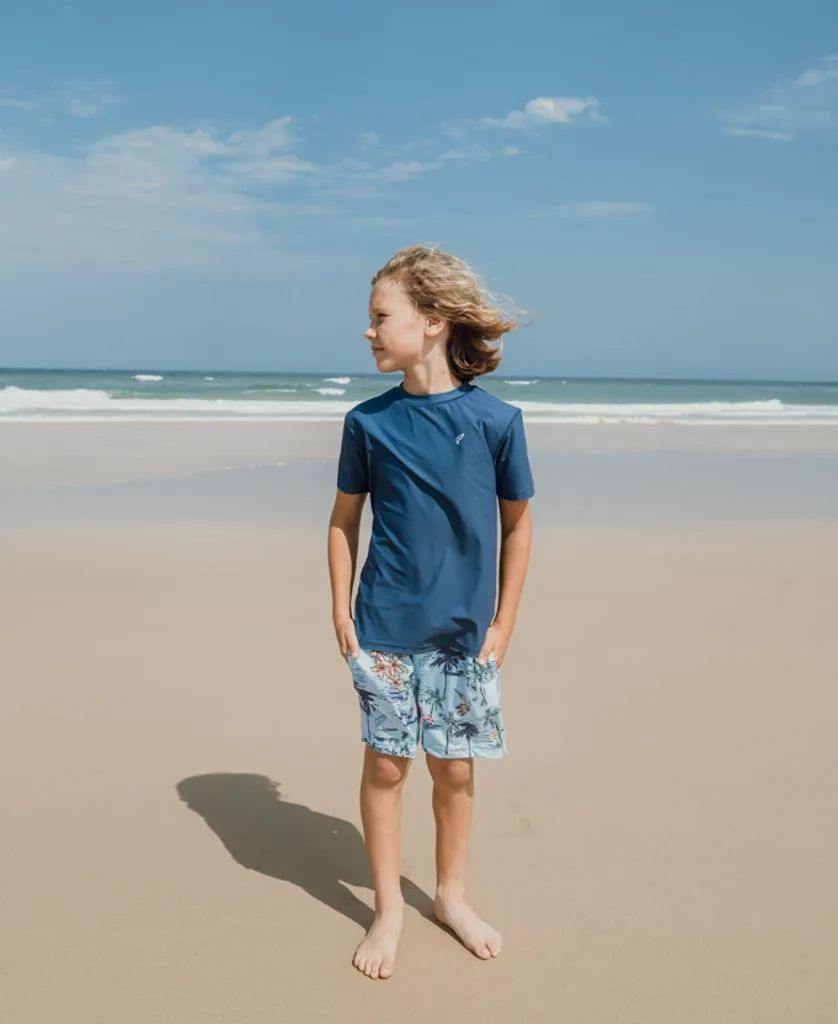 Lone Boys S/S Rash Shirt | Navy