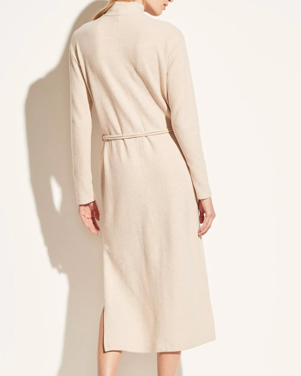 Marzipan Long Sleeve Turtleneck Midi Dress