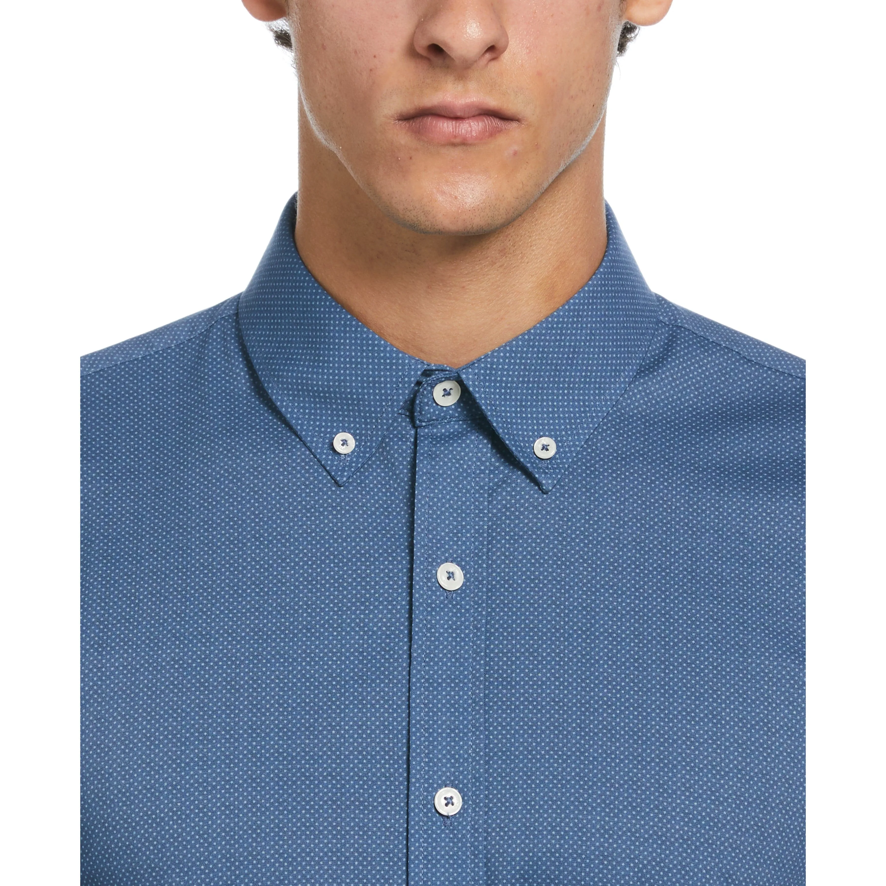 Melange Dot Print Dress Shirt