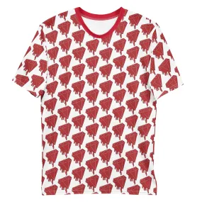 Melting Red Diamonds All Over Print Men's t-shirt