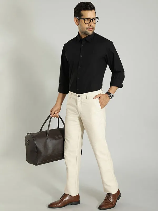 Men Kansas Fit Cotton Trouser