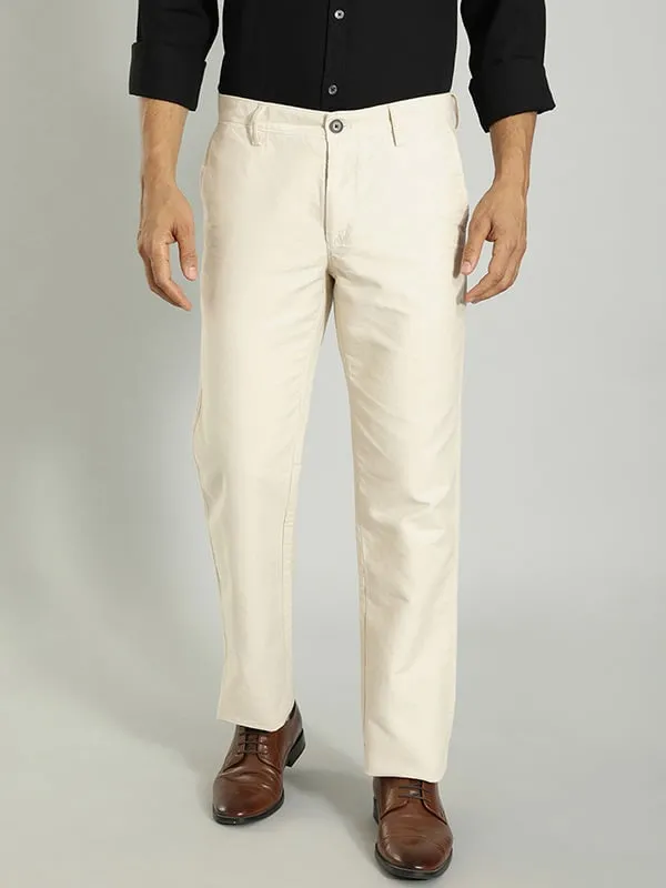 Men Kansas Fit Cotton Trouser