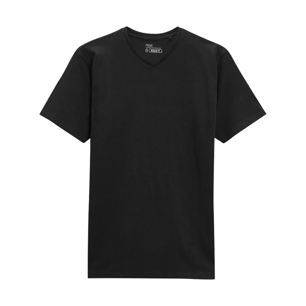 Men V Neck Cotton T Shirt Half Sleeve Basic T-shirt