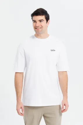 Men White Soft Touch Oversize T-Shirt