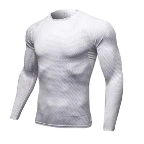 Men's 3D Print Thermal Shirt - White