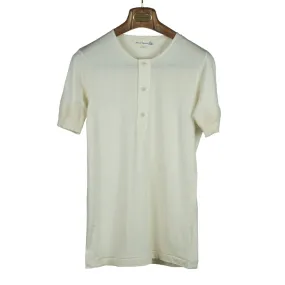 Natural color short-sleeve 103 Henley shirt (restock)