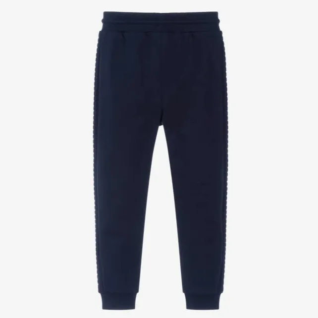 Navy Waffle Joggers