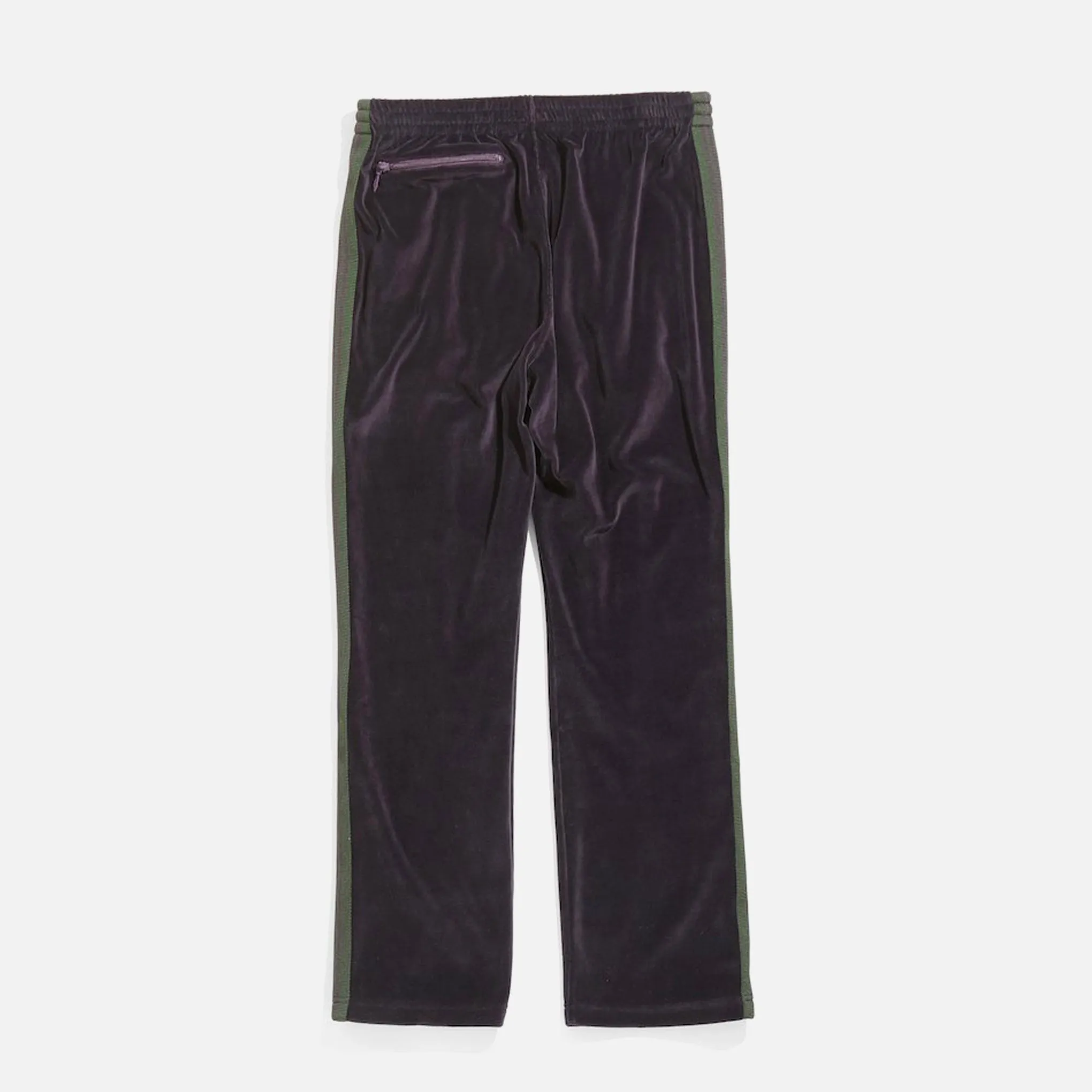 Needles Narrow Track Pant - Eggplant C/Pe Velour