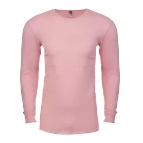 Next level Men's Light Pink Blended Thermal Tee