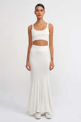 Nu Lounge Mermaid Skirt Off White