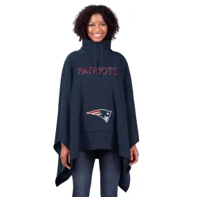 Officially Licensed NFL Women's Bonded Fleece Poncho by Tony Gonzalez