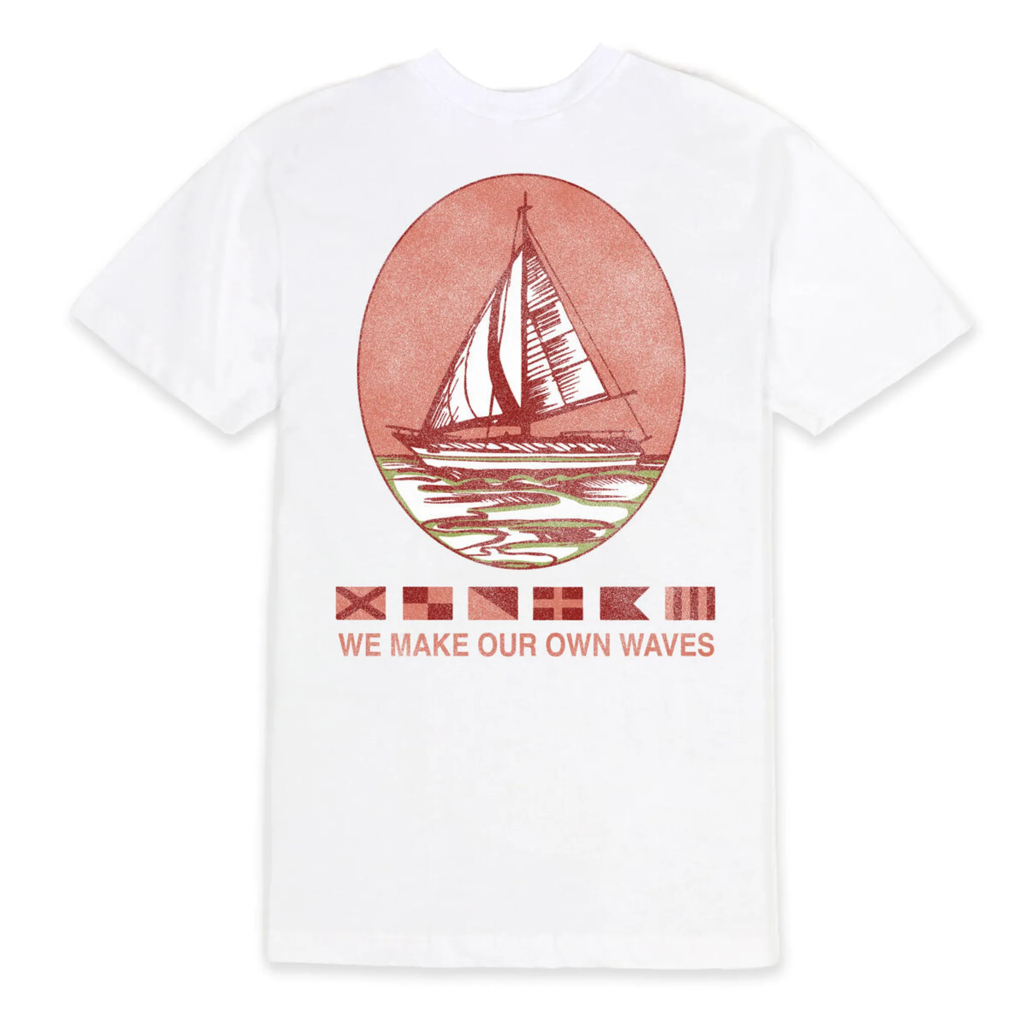 Outrank We Make Our Own Waves T-Shirt (White)