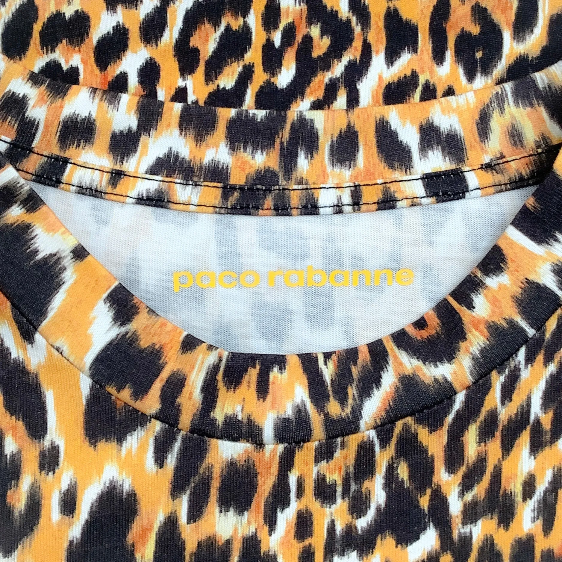 Paco Rabanne Ochre Leopard Meooow Shirt