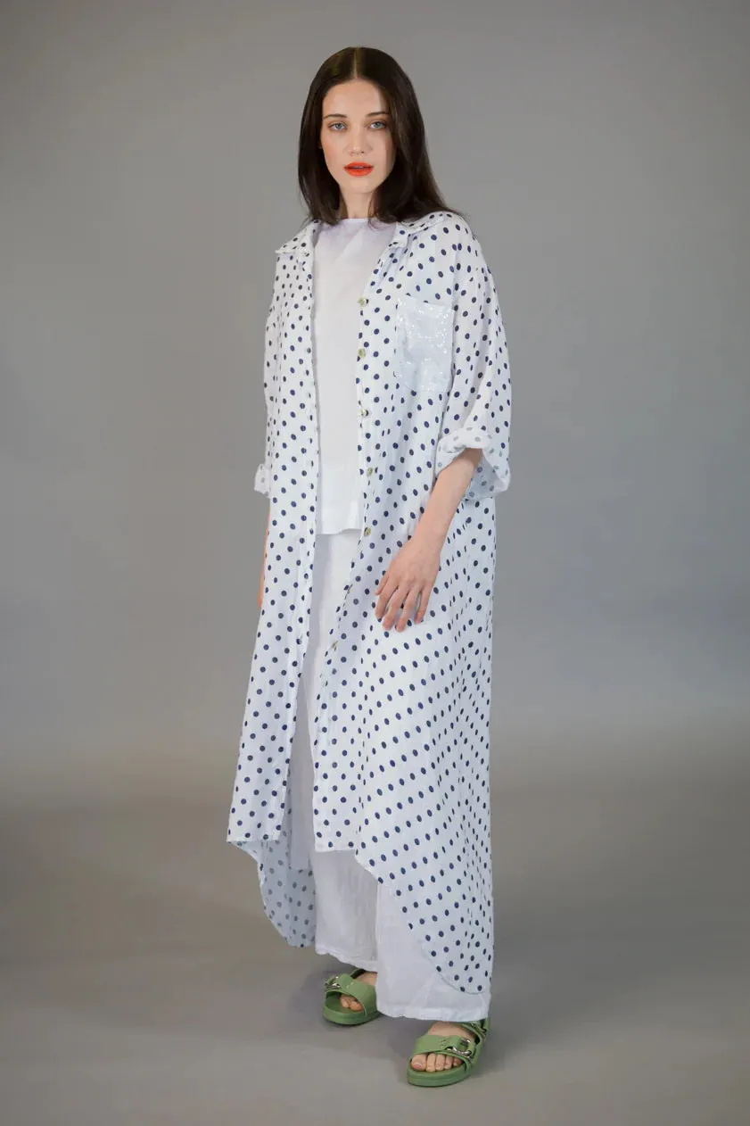 Paolo Tricot Sale, CS11290 Linen Shirt Dress 50% Off Regular Price