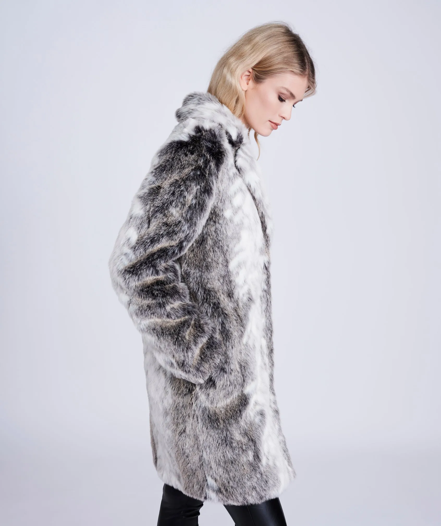 Paris Coat - Snow Leopard