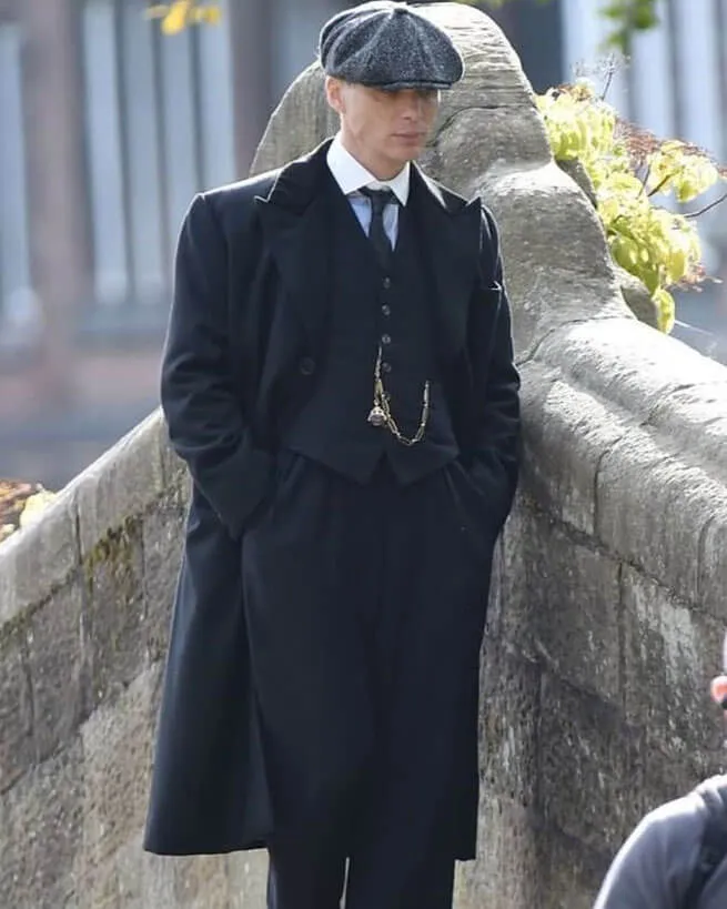 Peaky Blinders Tommy Shelby Black Trench Coat