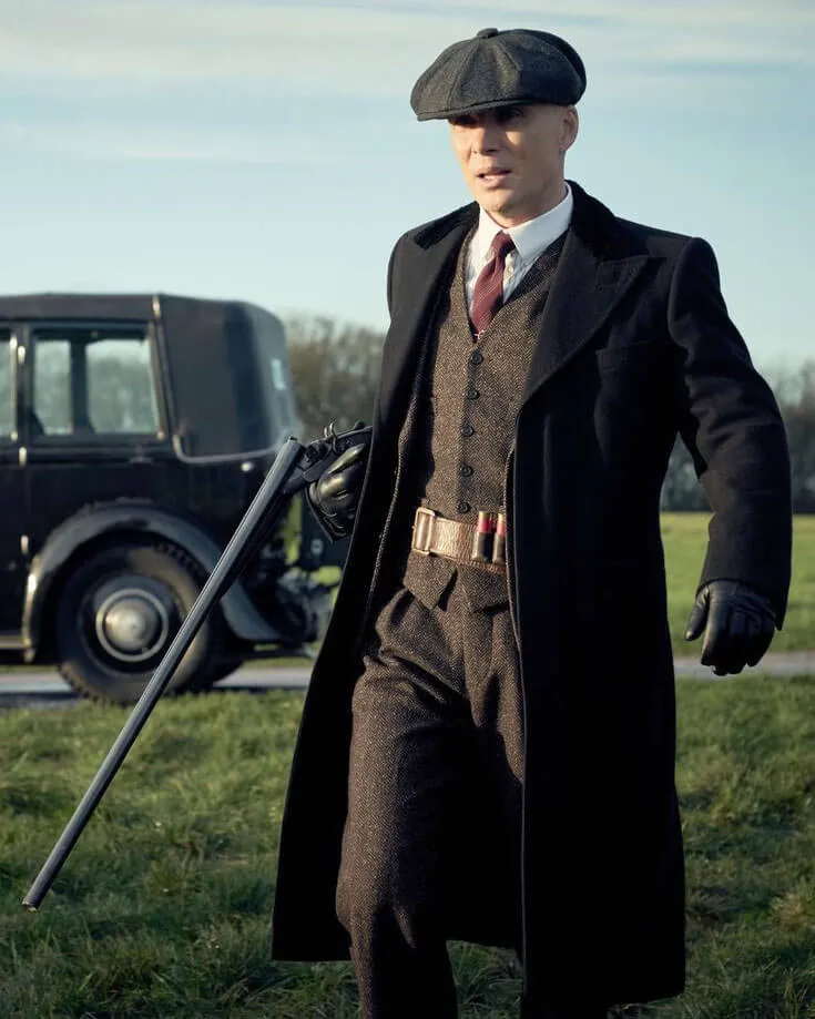 Peaky Blinders Tommy Shelby Black Trench Coat