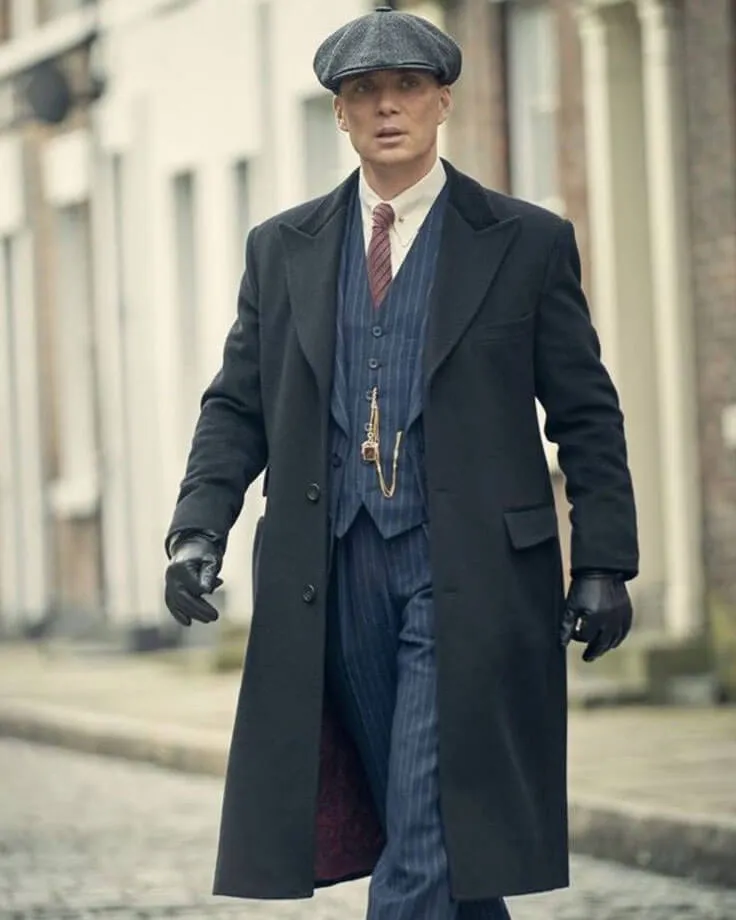 Peaky Blinders Tommy Shelby Black Trench Coat