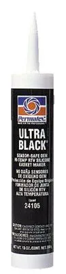 Permatex 24105 Ultra Series RTV Silicone Gasket Maker, 13 oz Cartridge, Black (1 EA)