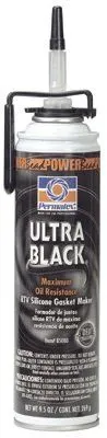 Permatex 85080 Ultra Series RTV Silicone Gasket Maker, 9.5 oz PowerBead Can, Black (1 Can)