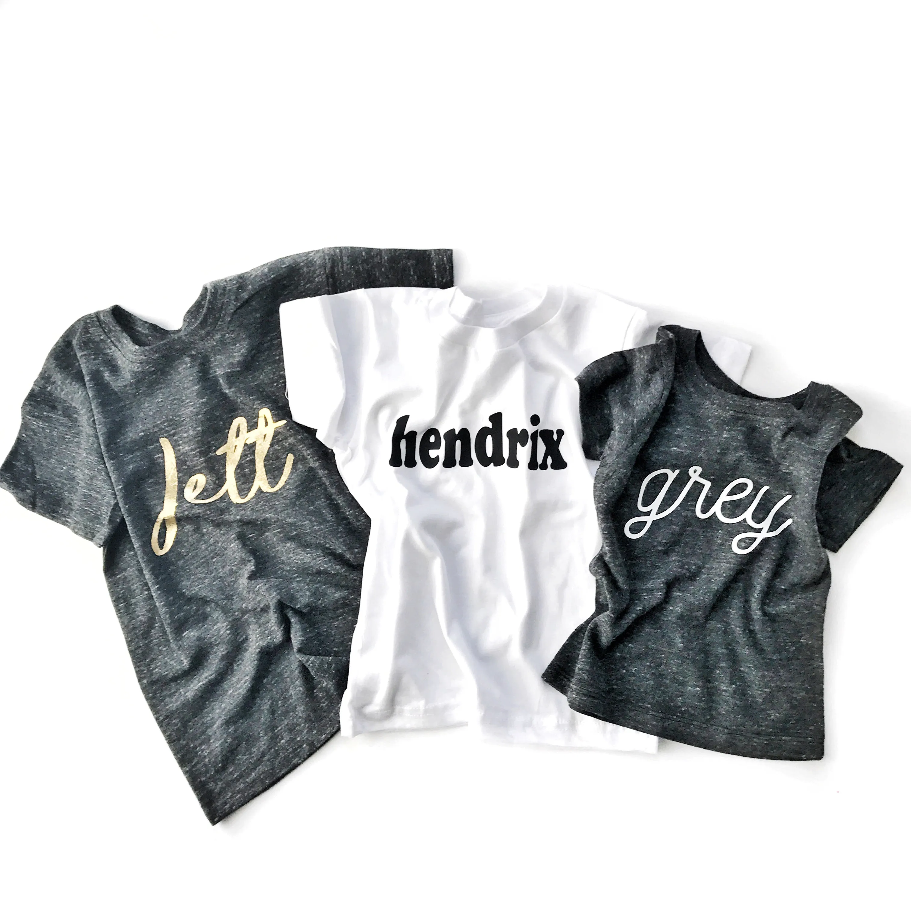 Personalized Name Shirt - DARK GREY