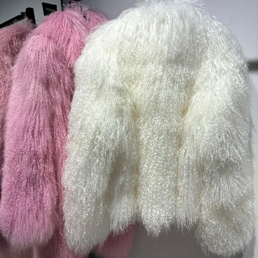 Premium Real Lamb Shearling Coat