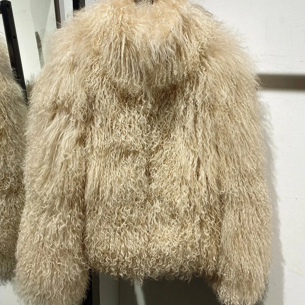 Premium Real Lamb Shearling Coat