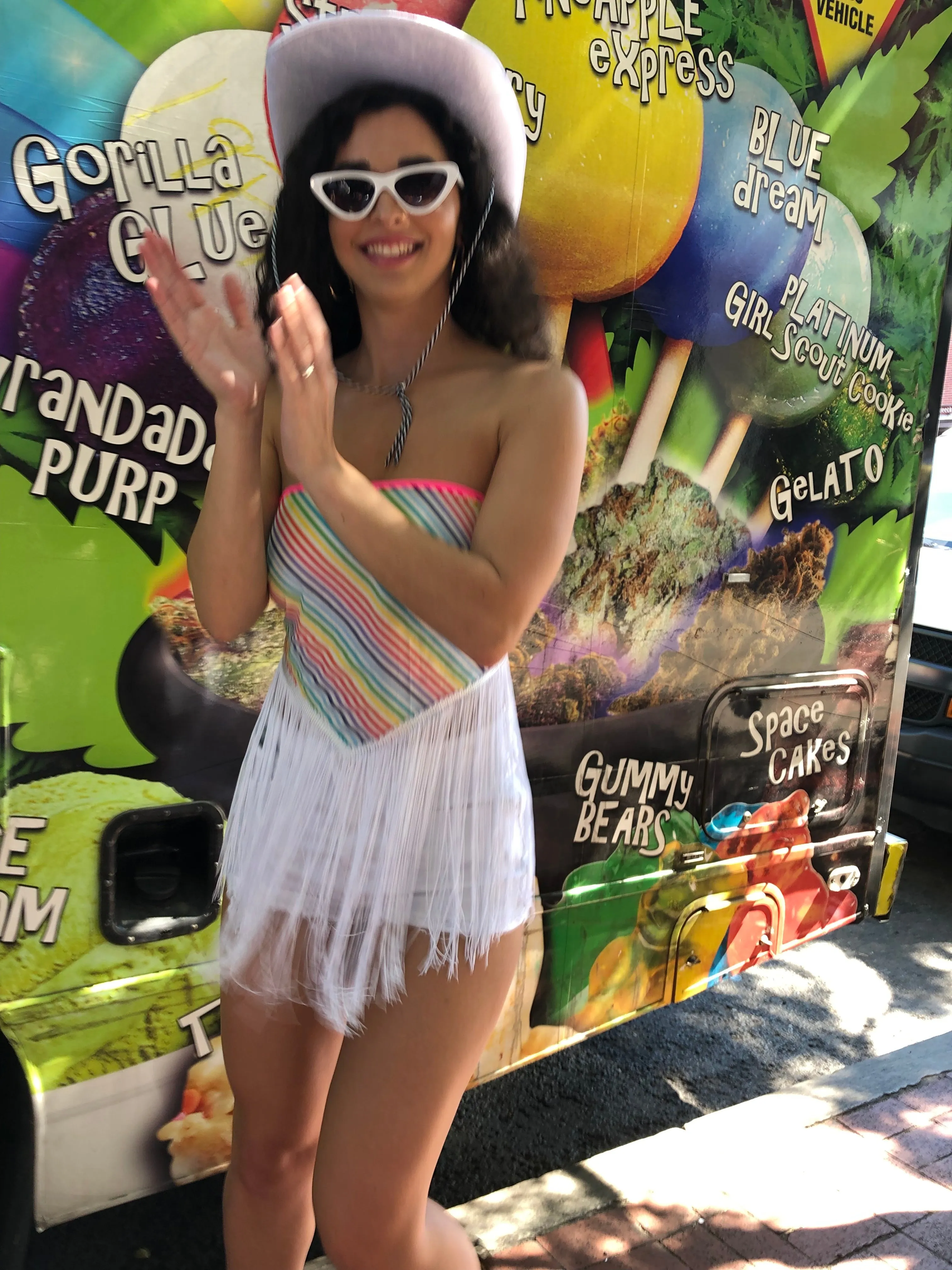 'Pride' Rainbow Crop Bandana Top