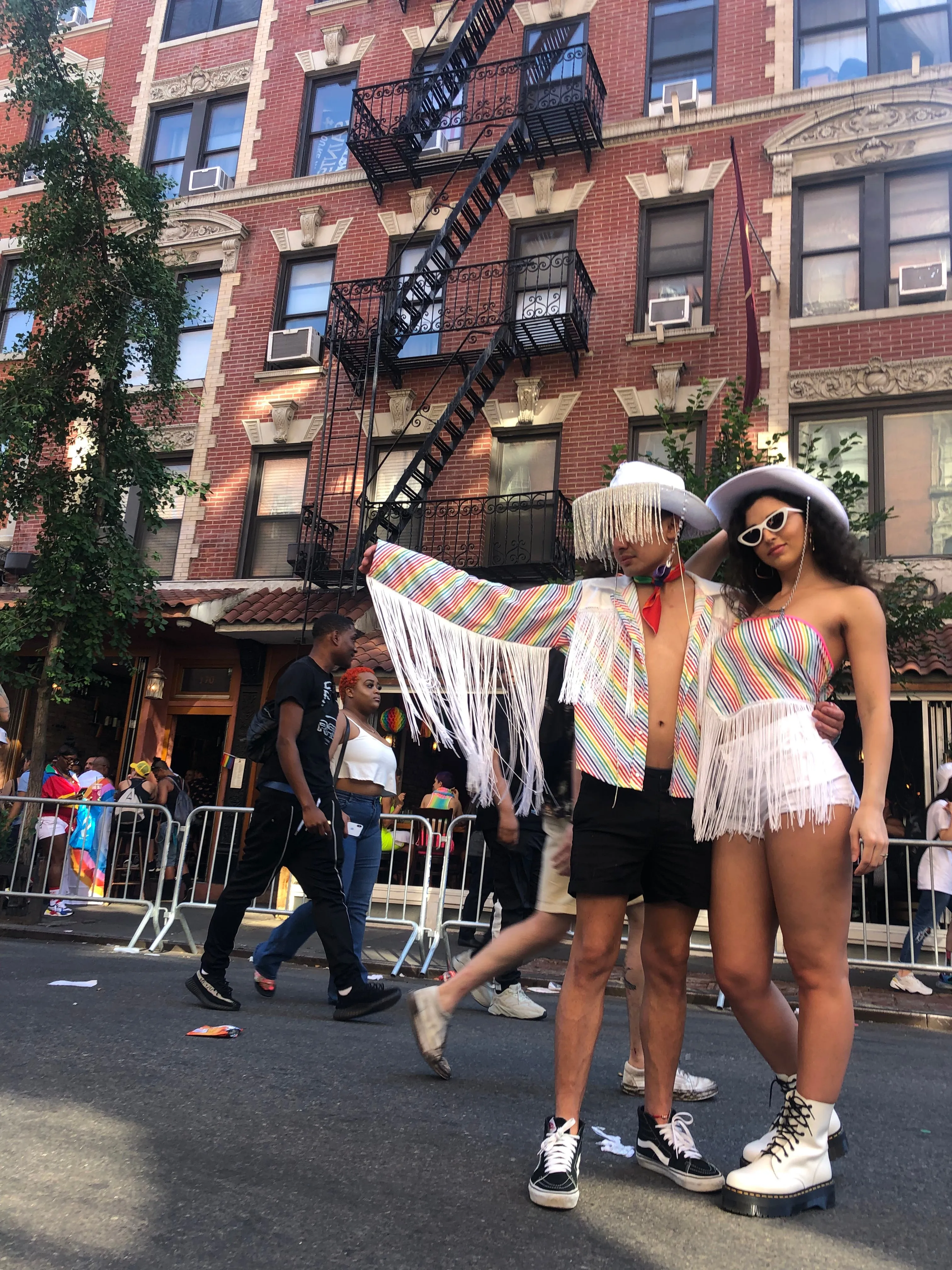 'Pride' Rainbow Crop Bandana Top