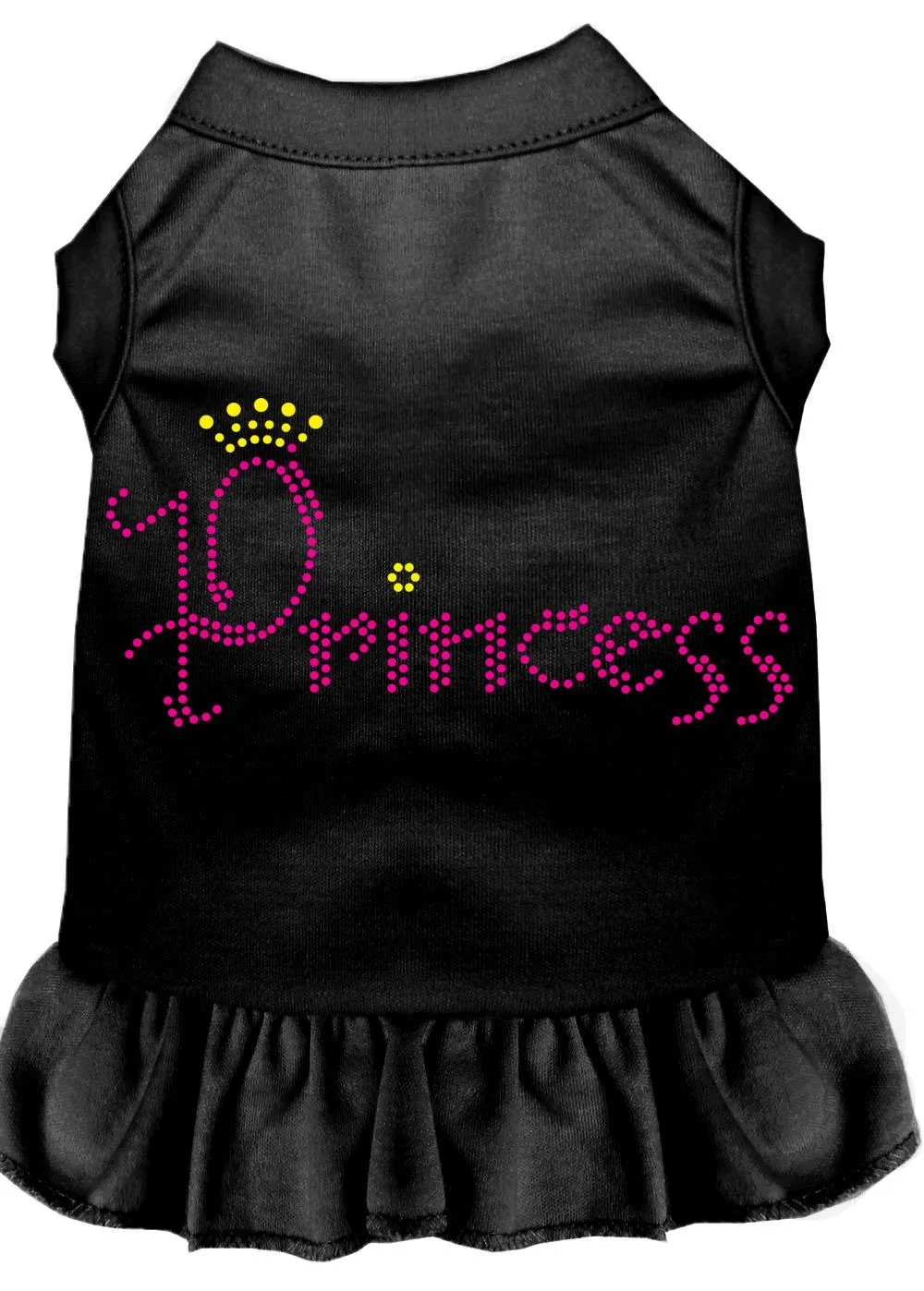 Princess Rhinestone Dress Black Xs (8)