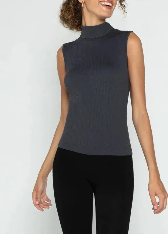 Ribbed Turtleneck Top