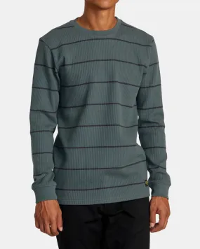 RVCA Dayshift Thermal Stripe Long Sleeve