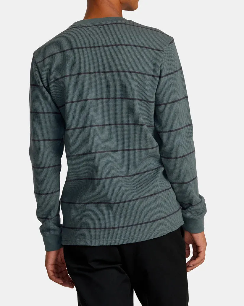 RVCA Dayshift Thermal Stripe Long Sleeve