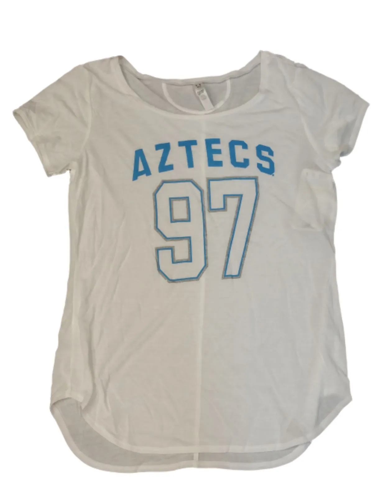 San Diego State Aztecs Under Armour Heatgear WOMENS White Scoop Neck T-Shirt (M)