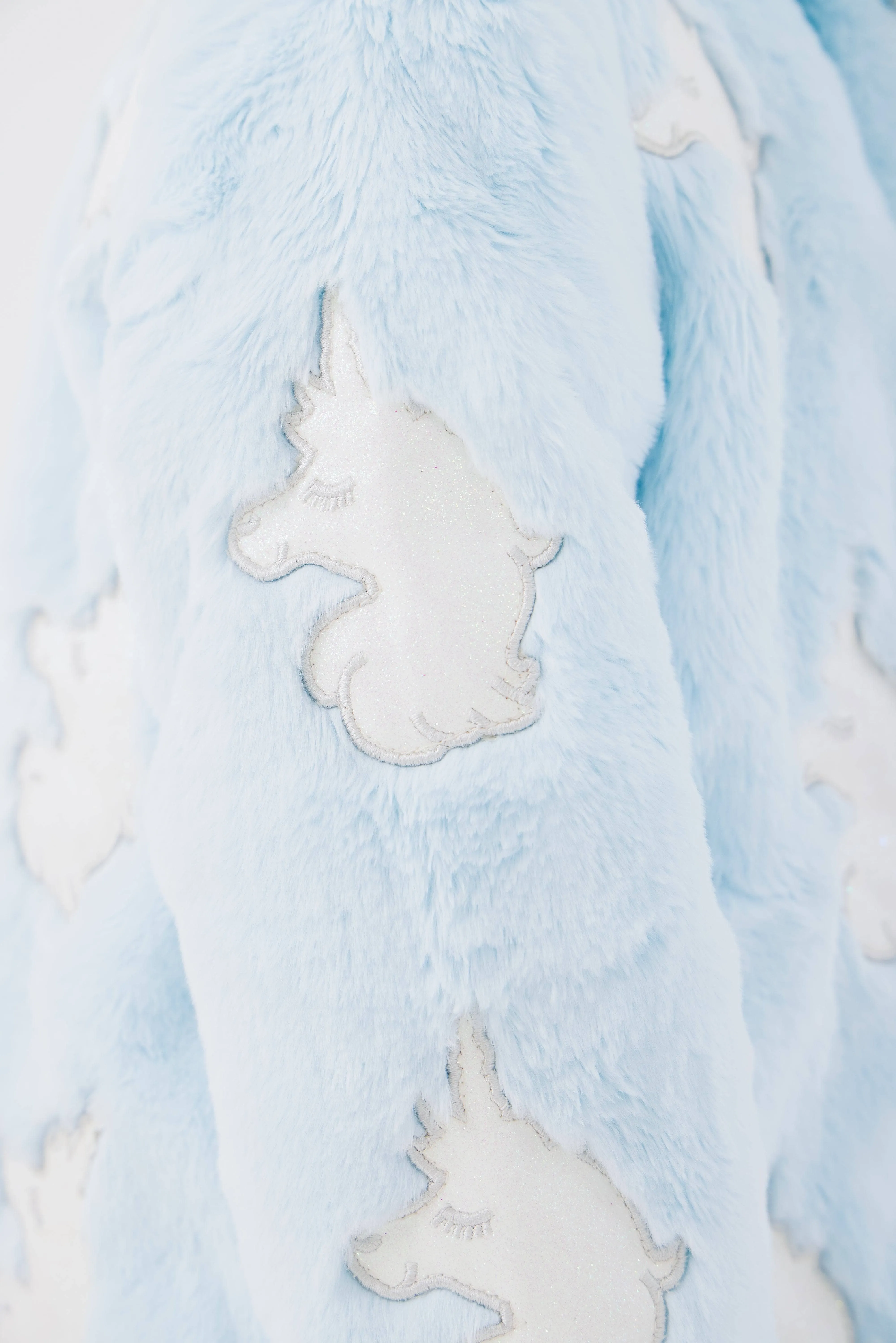 Sky Unicorn Faux Fur Coat