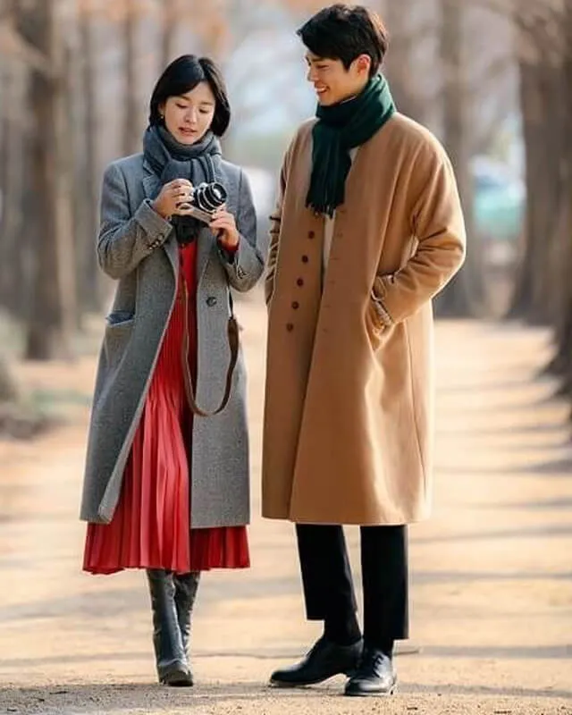 Song Hye-Kyo Gray Coat