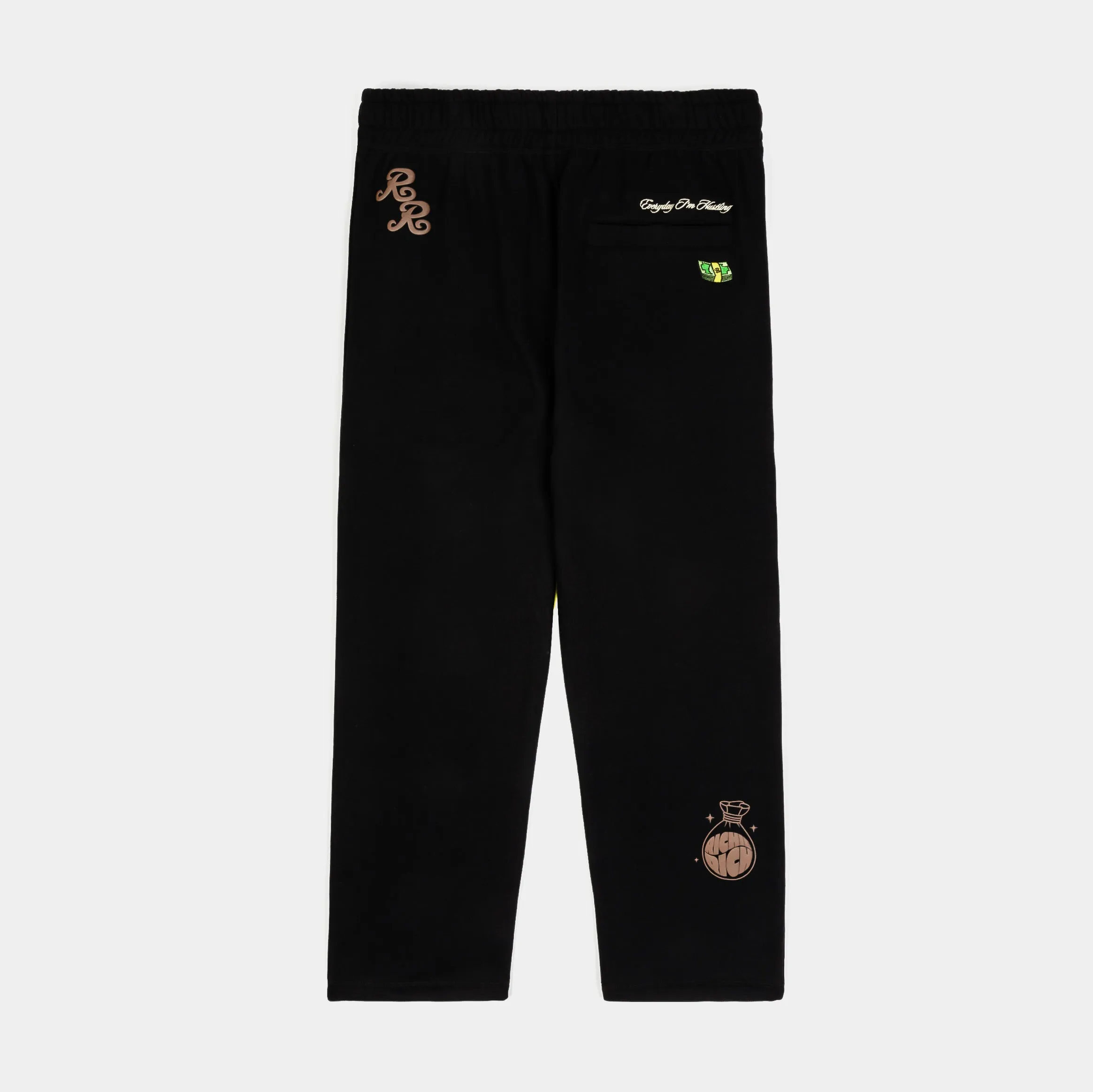 SP x Richie Rich Wonderful Wallet Joggers Mens Sweatpants (Black/Cream)