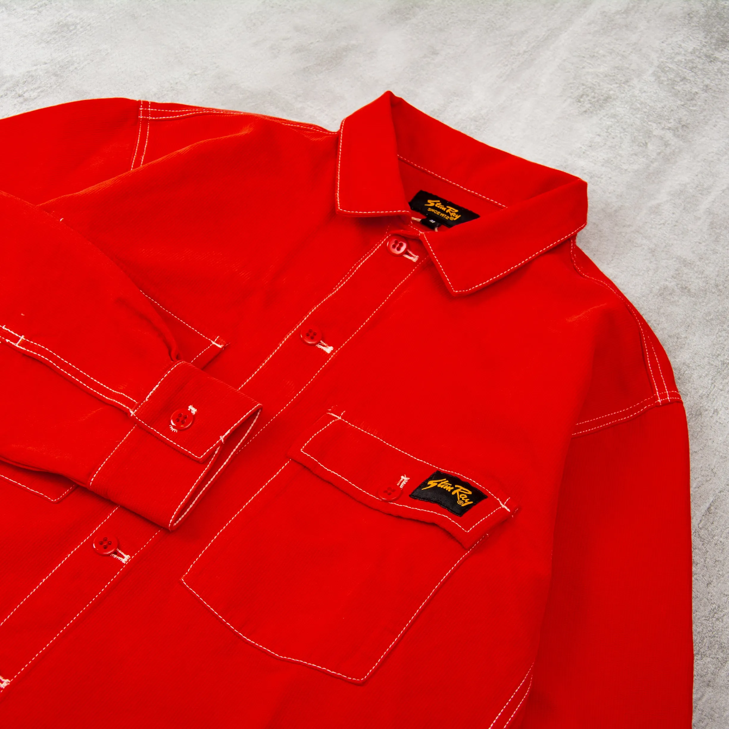 Stan Ray CPO Shirt Bedford Cord - Aged Red