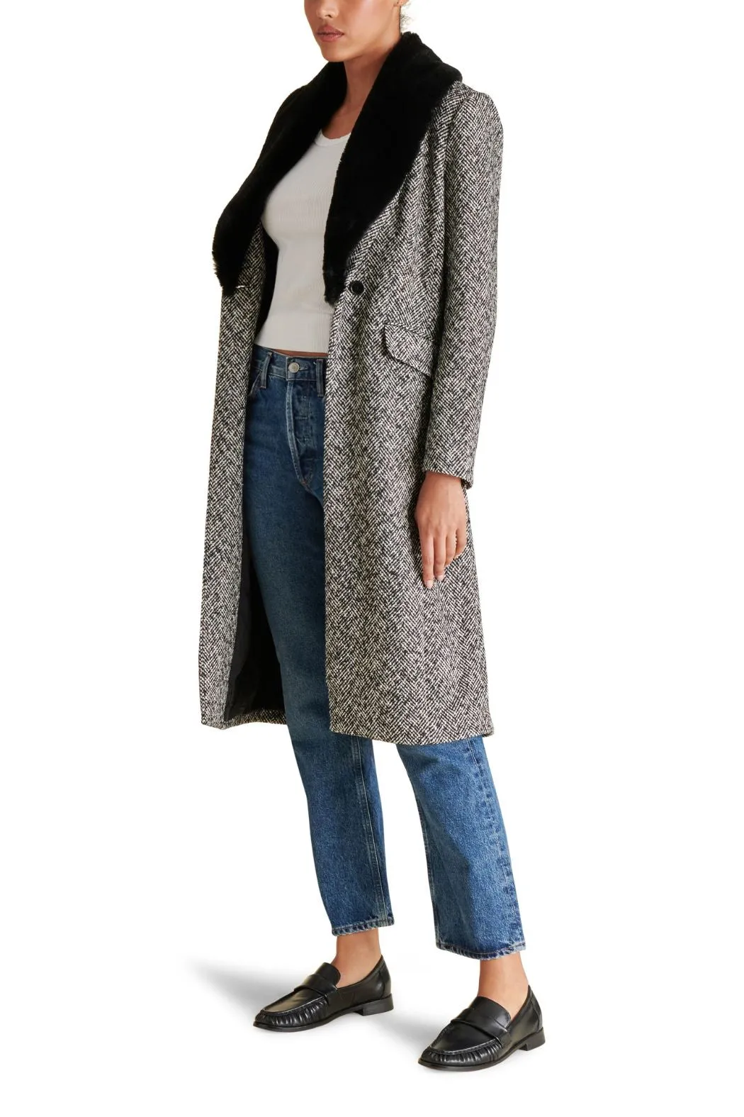 Steve Madden Dienne Coat - Black Multi