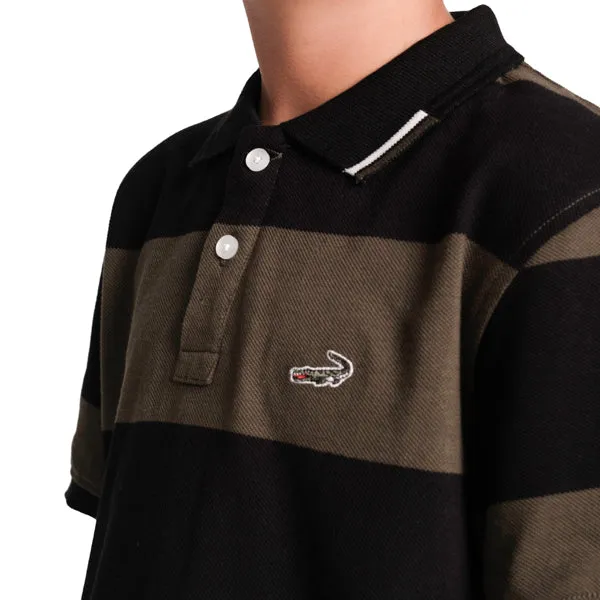 Stripe Fusion Polo-Pine