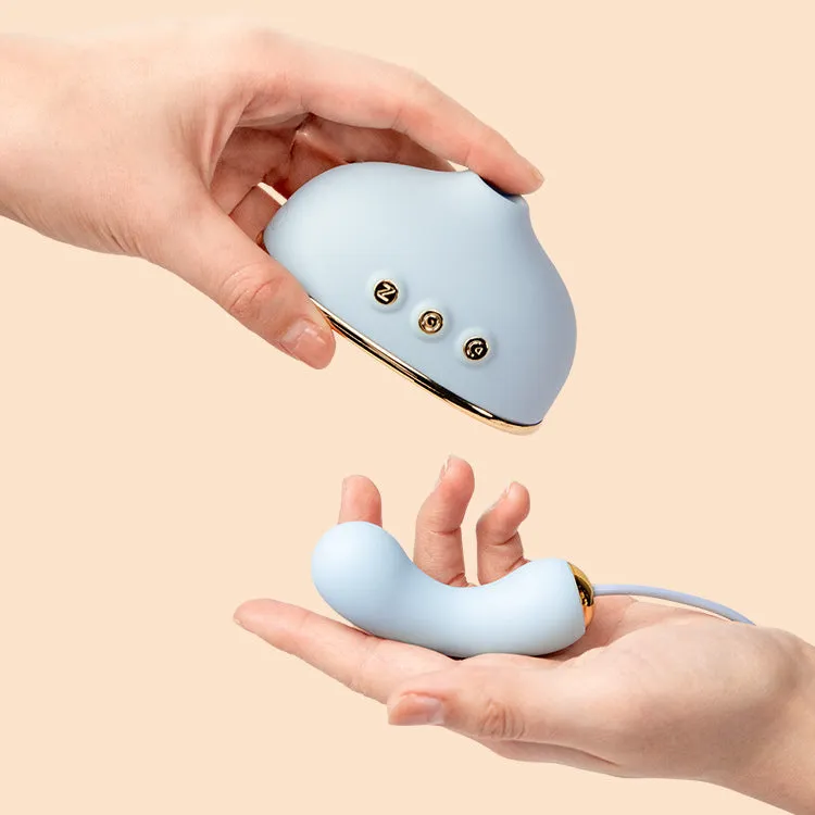 SVAKOM Dot-Dot Electric Women's Sucking Warming Vibrating Egg Nipple Clip Set