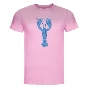 T-Shirt Big Blue Lobster Pink