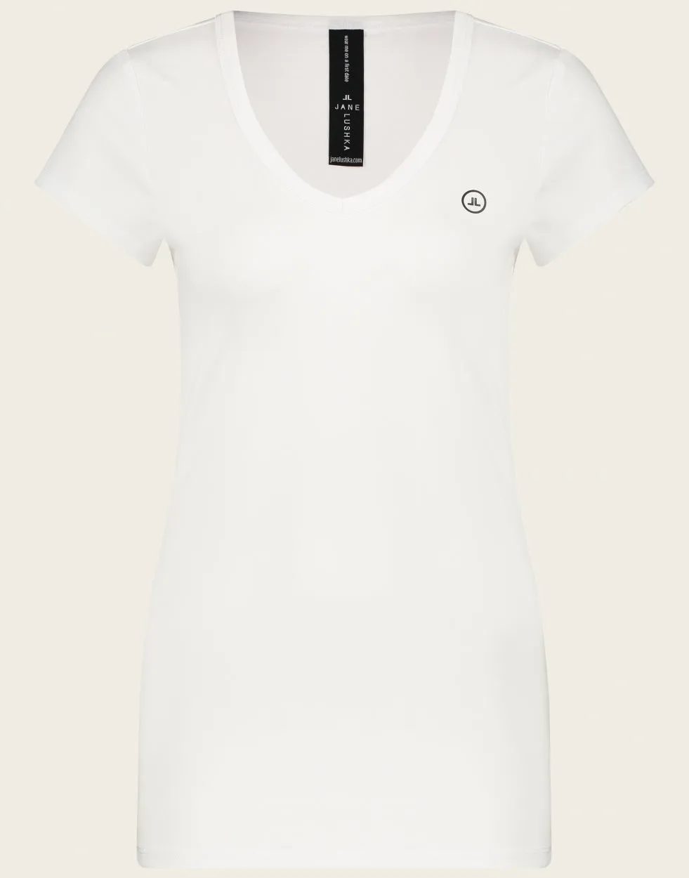 T shirt V Neck easy wear Organic Cotton | White