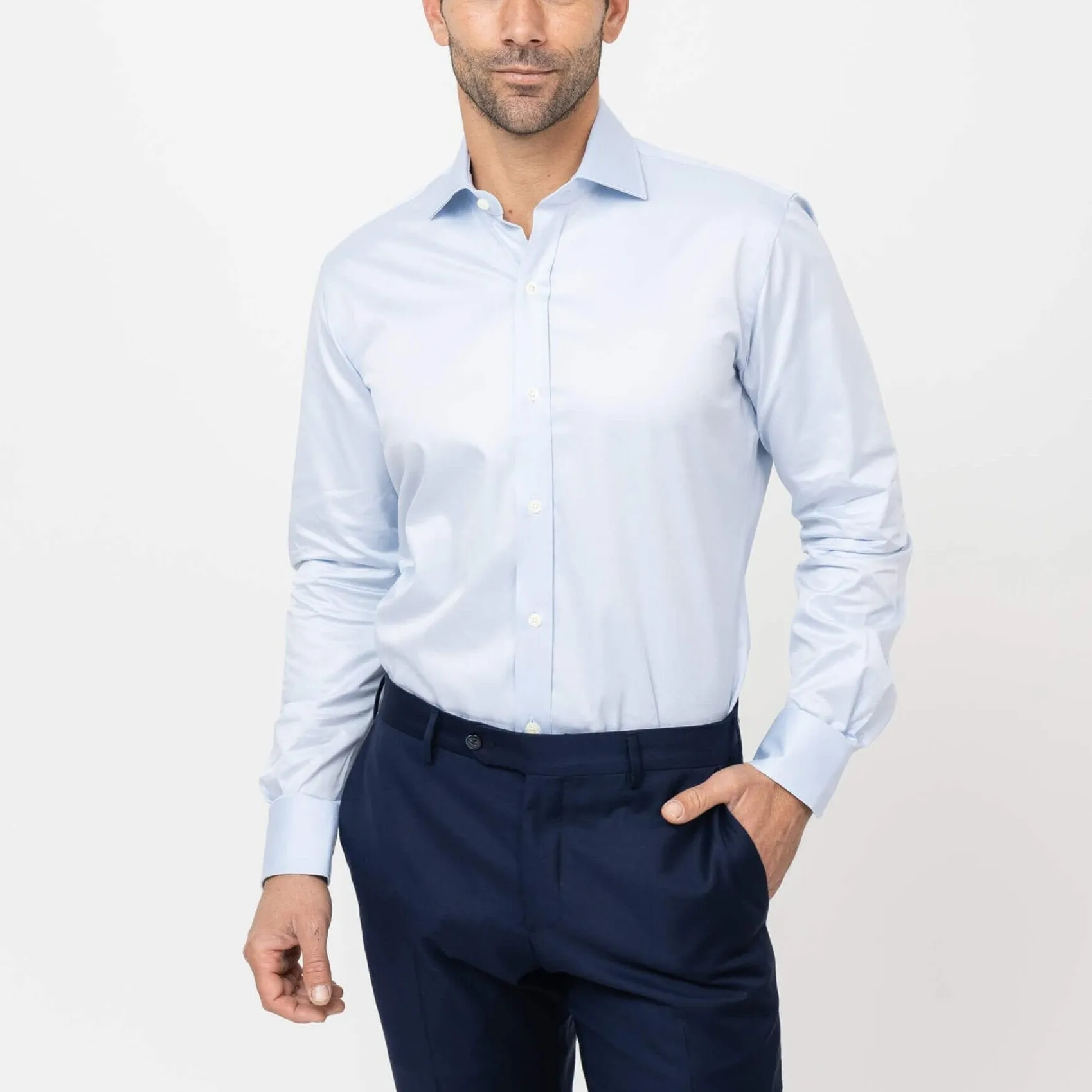 The Blue Madison Fine Twill Custom Shirt