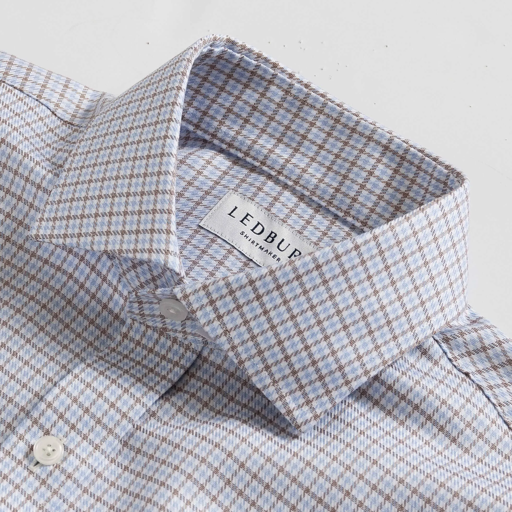 The Brown Carrington Non Iron Twill Custom Shirt