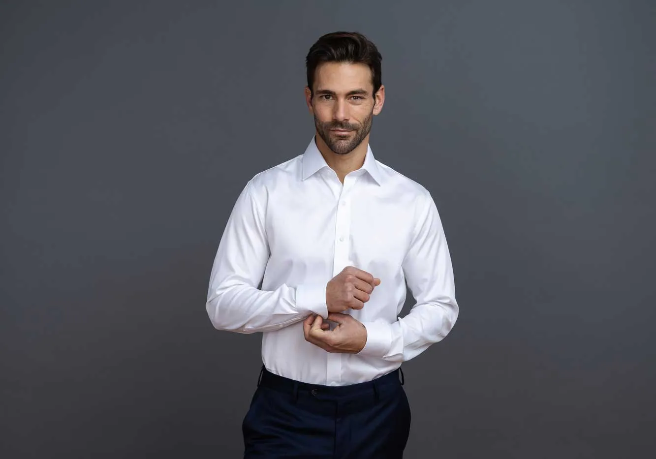 The White Adler Fine Twill Custom Shirt