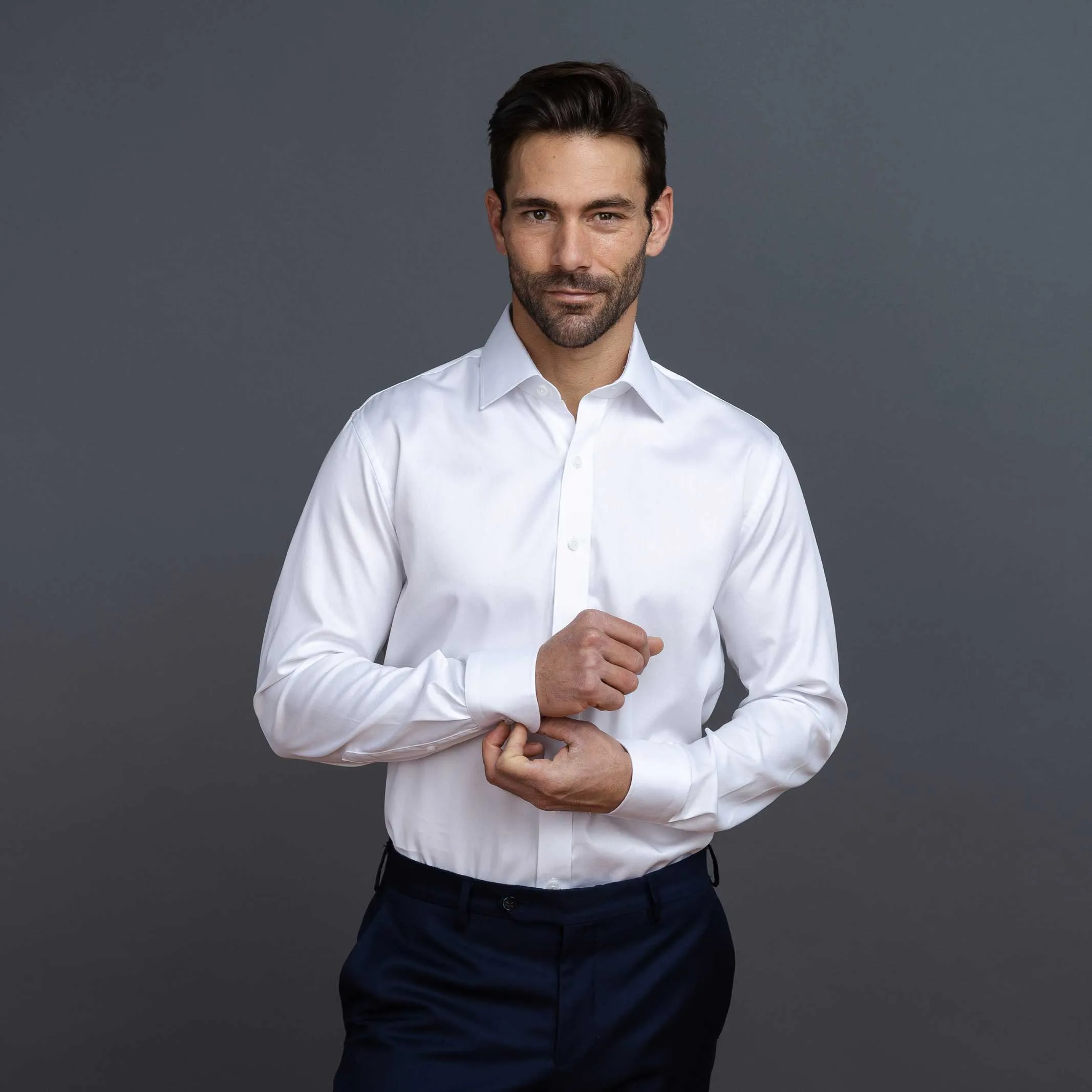 The White Adler Fine Twill Custom Shirt