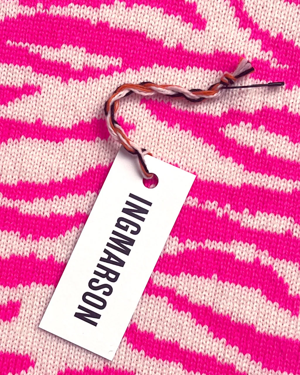 Tiger Wool & Cashmere Scarf Hot Pink