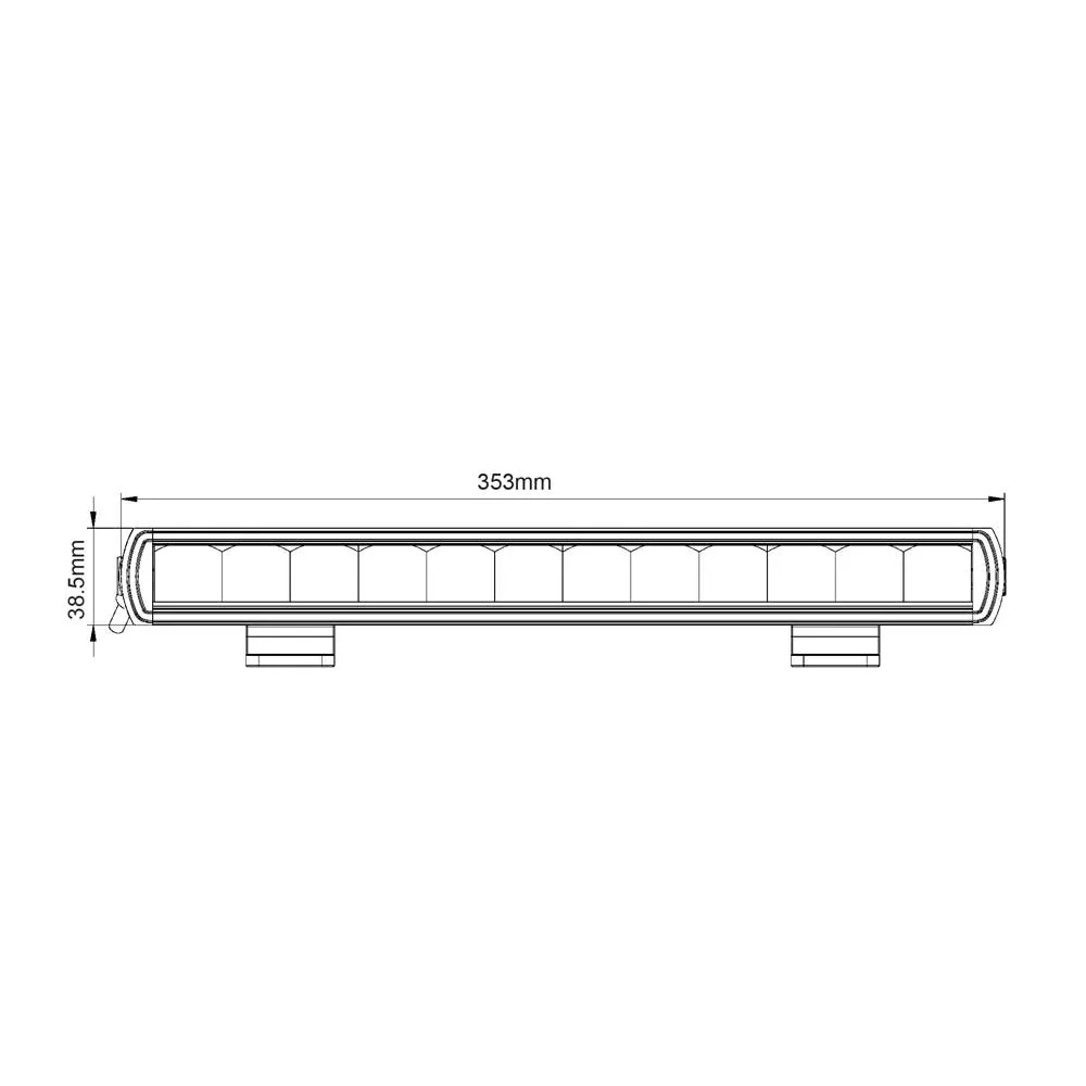 Ultra Slim Smoked Chrome LED Light Bar