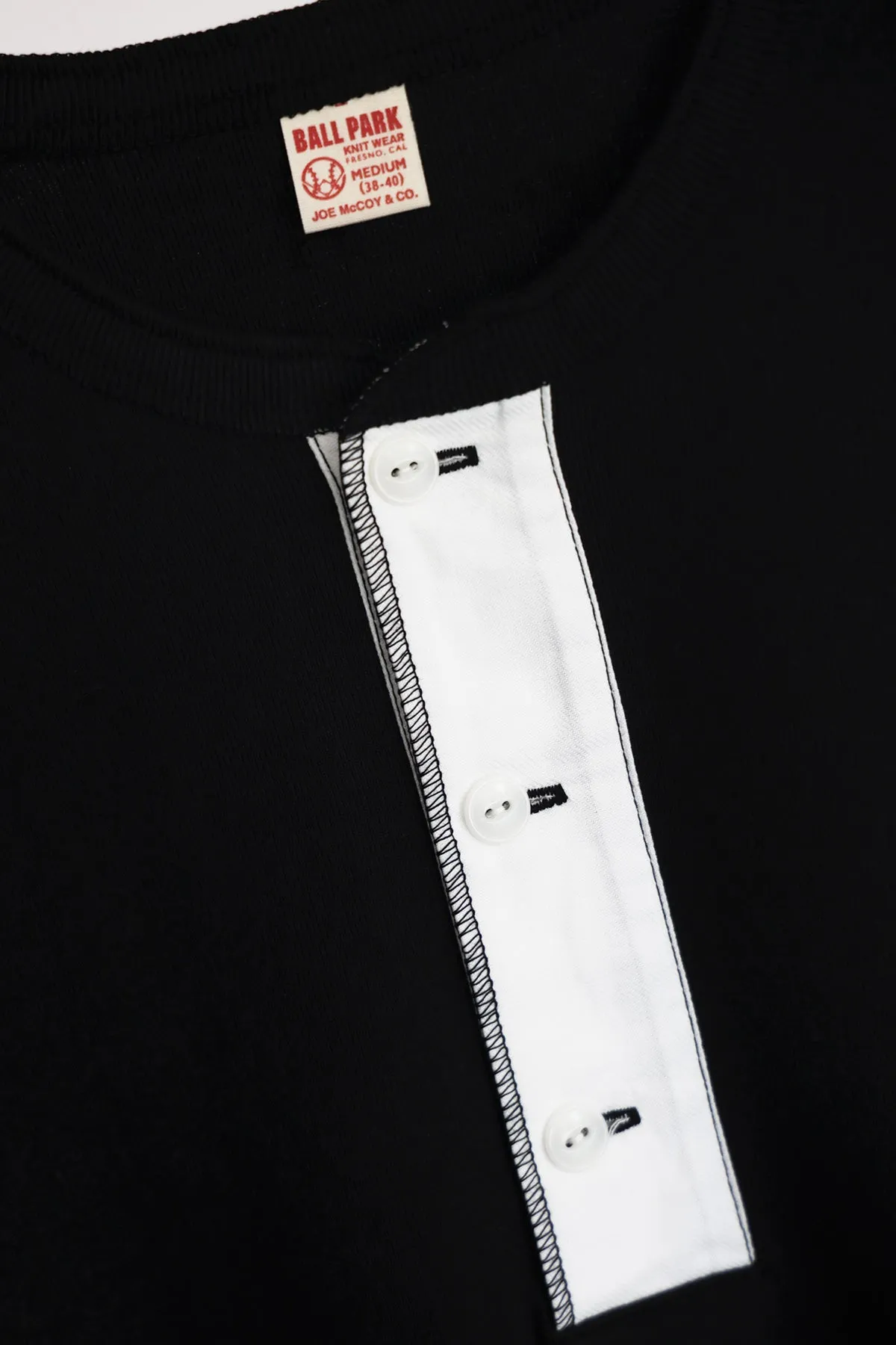 Union Henley Undershirt S/S - Black